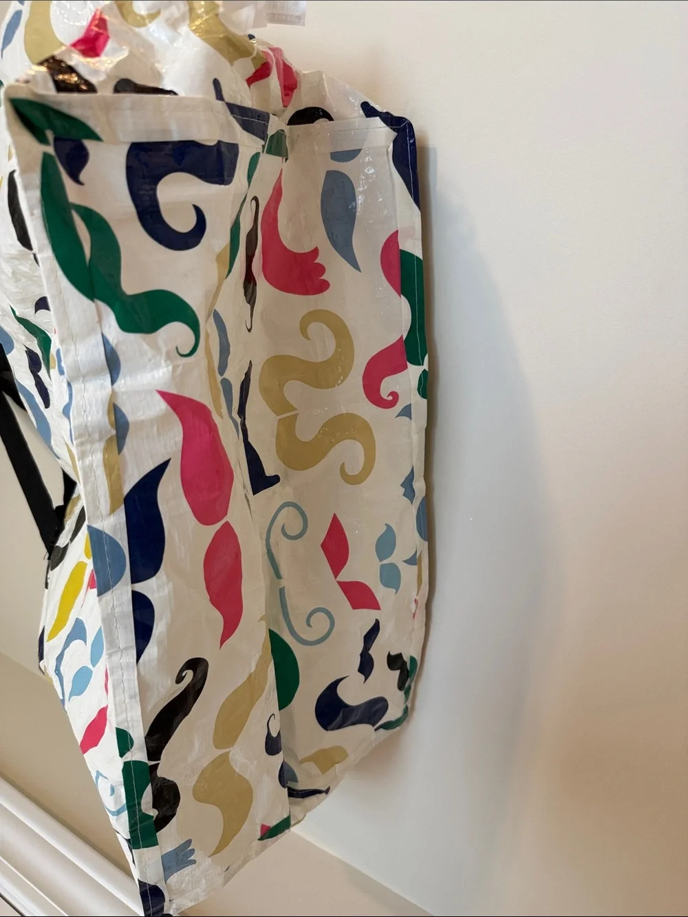 IKEA Mustache Banglig Frakta Large Reusable Tote Bag